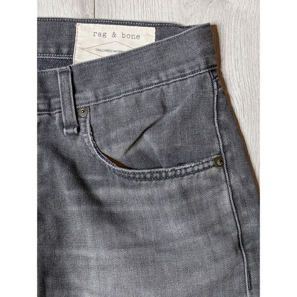 Rag and Bone RB Jay 23x Jeans Slim Leg Button Fly Pullman Gray 31x28 - Picture 4 of 16